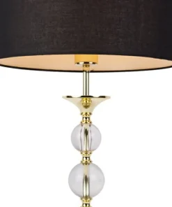 Lampka stołowa w stylu glamour, do sypialni RLT93163-1GB -REA II*Sklep Kaja Online