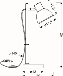 Lampka stołowa w stylu skandynawskim 41-80011 BONDO | Kaja Oświetlenie*Sklep Kaja Store