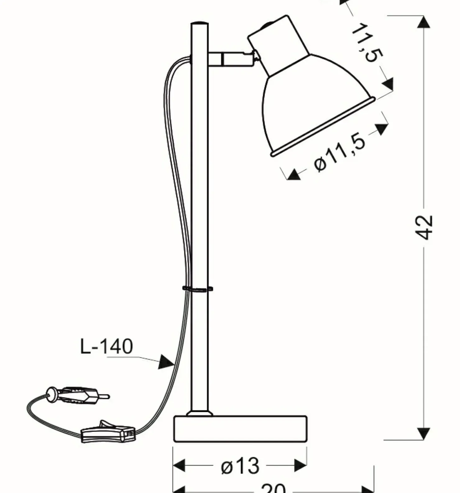 Lampka stołowa w stylu skandynawskim 41-80011 BONDO | Kaja Oświetlenie*Sklep Kaja Store