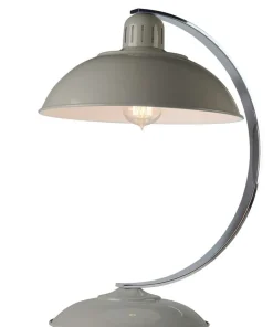 Lampka stołowa w szarym kolorze FRANKLIN-GREY z serii FRANKLIN*Sklep Kaja Outlet