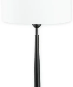 Lampka stołowa z białym abażurem O2878 L1 CZA + BIA | Kaja Oświetlenie*Sklep Kaja Shop