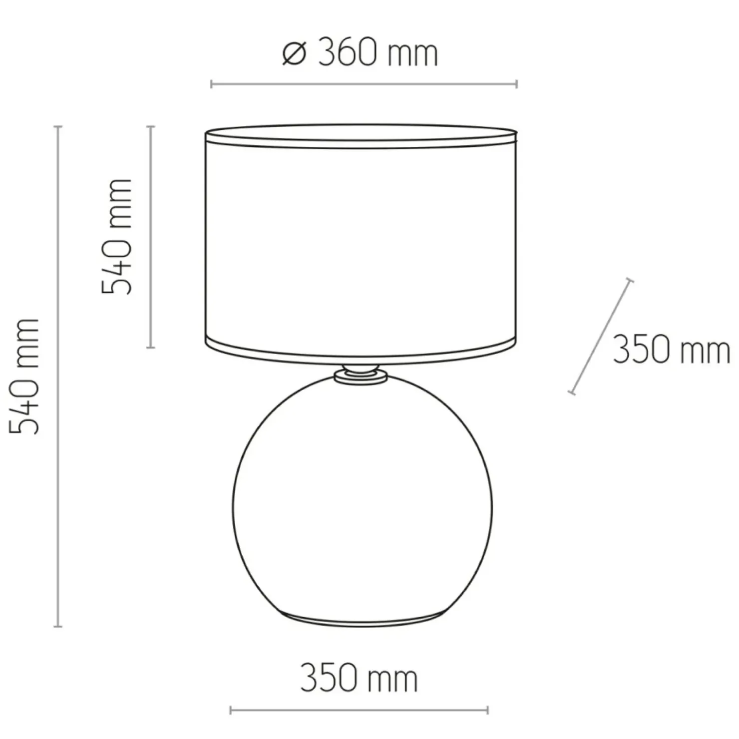 Lampka stołowa z czarno-złotym abażurem TK 5081 PALLA | Kaja*Sklep Kaja New
