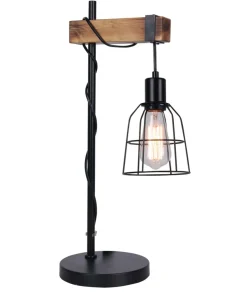 Lampka stołowa z drewnianym ramieniem TB-4290-1 PONTE | Kaja*Sklep Kaja Discount