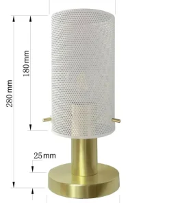 Lampka stołowa z drucianym abażurem LP-945/1T WH TIRANA | Kaja*Sklep Kaja Best Sale