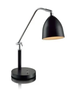 Lampka stołowa z klasycznym czarnym kloszem 105025 | Kaja Oświetlenie*Sklep Kaja Online