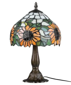 Lampka stołowa z kloszem w słoneczniki K-G081556 TECO | Kaja*Sklep Kaja Hot