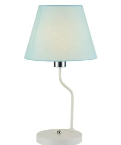 Lampka stołowa z niebieskim abażurem LEDEA 50501099 YORK | Kaja*Sklep Kaja Store