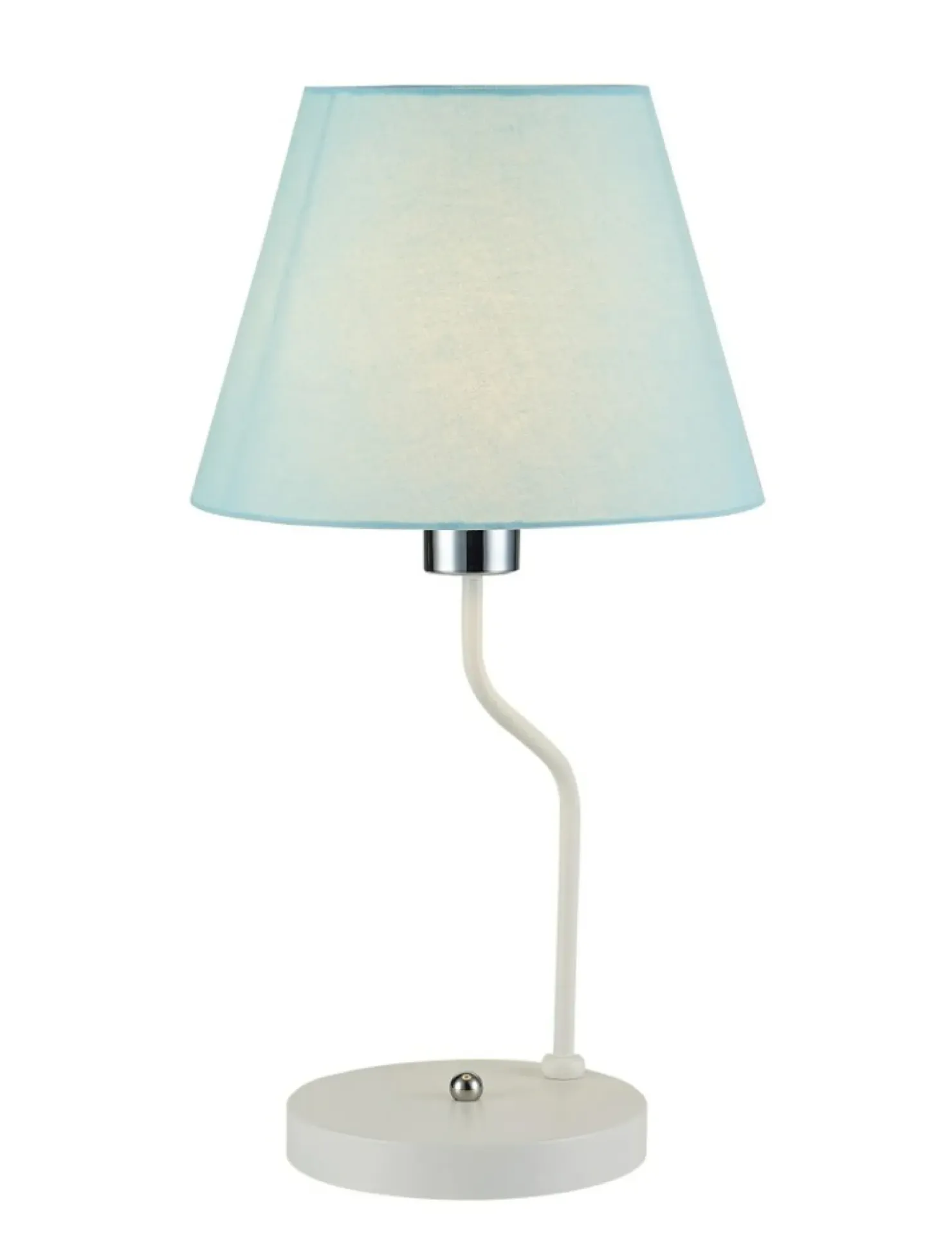 Lampka stołowa z niebieskim abażurem LEDEA 50501099 YORK | Kaja*Sklep Kaja Store