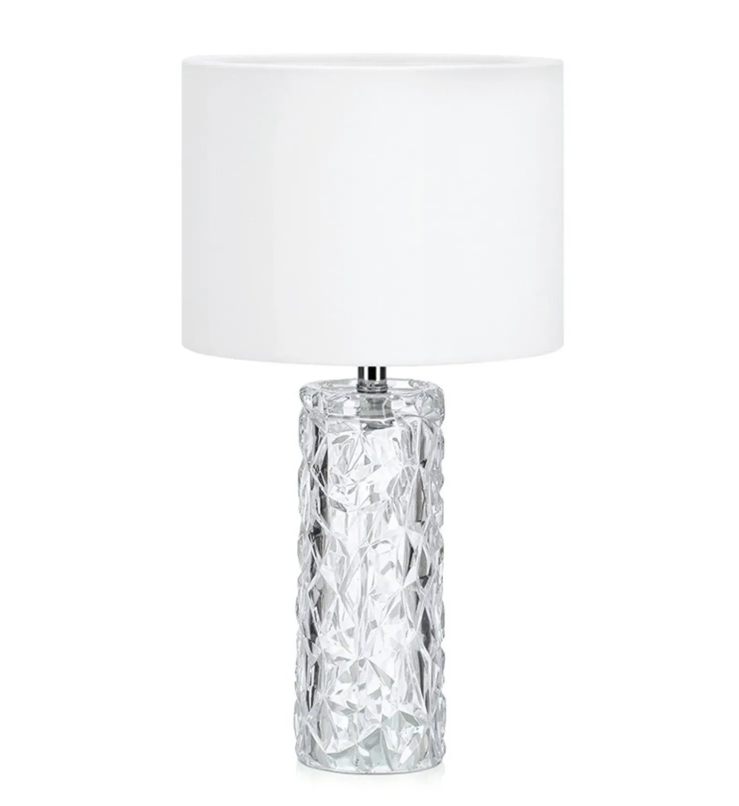 Lampka stołowa z ozdobną podstawką i abażurem 107189 | Kaja*Sklep Kaja Shop