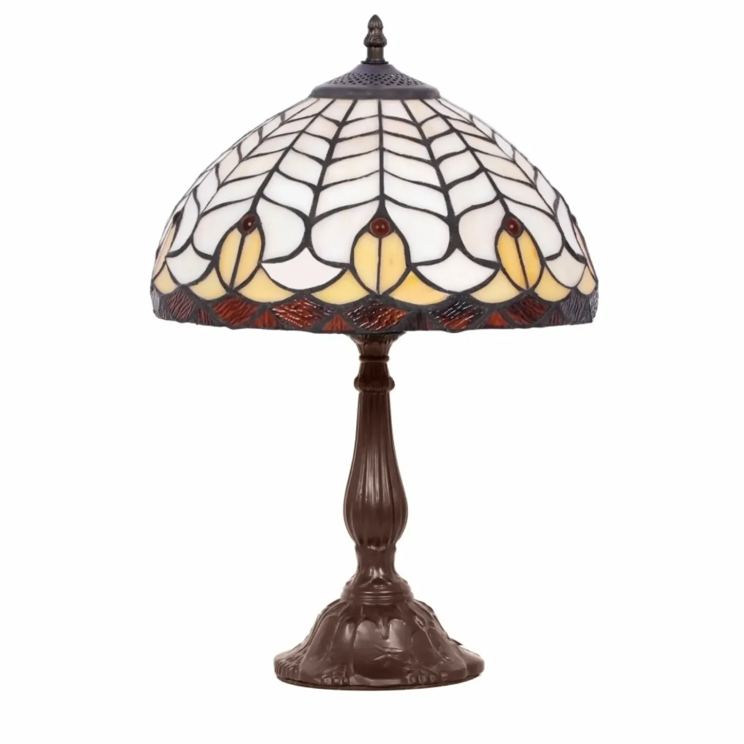 Lampka stołowa z witrażowym kloszem K-G081551 SARGAN | Kaja*Sklep Kaja Hot