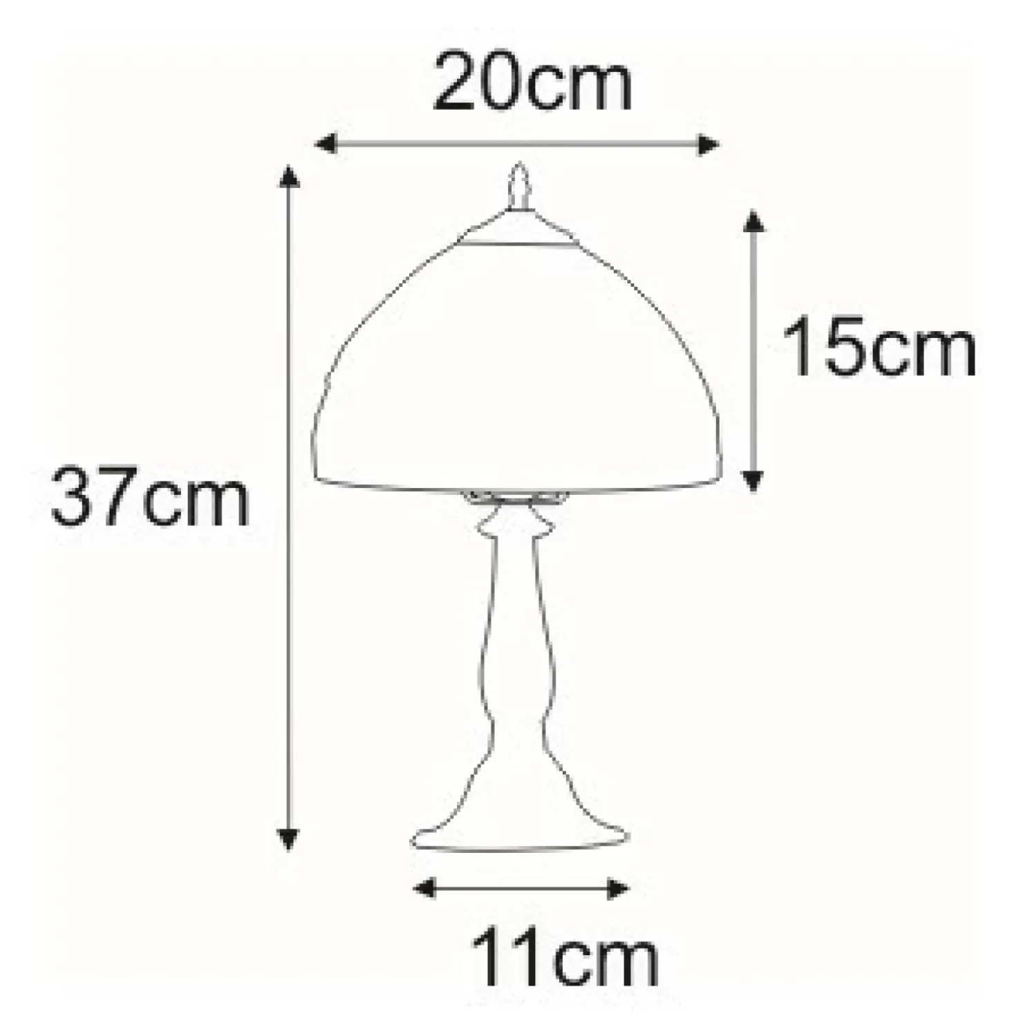 Lampka stołowa z witrażowym kloszem K-G081551 SARGAN | Kaja*Sklep Kaja Hot