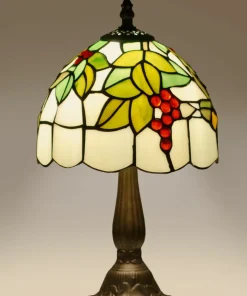 Lampka stołowa z witrażowym kloszem K-G08789 TECO | Kaja Oświetlenie*Sklep Kaja Online