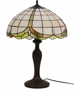 Lampka z szerokim, witrażowym kloszem K-G162166 PAPI | Kaja*Sklep Kaja Outlet