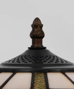 Lampka z szerokim, witrażowym kloszem K-G162166 PAPI | Kaja*Sklep Kaja Outlet