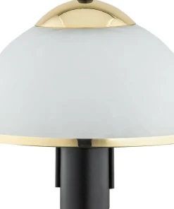Lampka ze złotymi dodatkami O2928 L1 CZA ZL LAVA | Kaja Oświetlenie*Sklep Kaja Discount