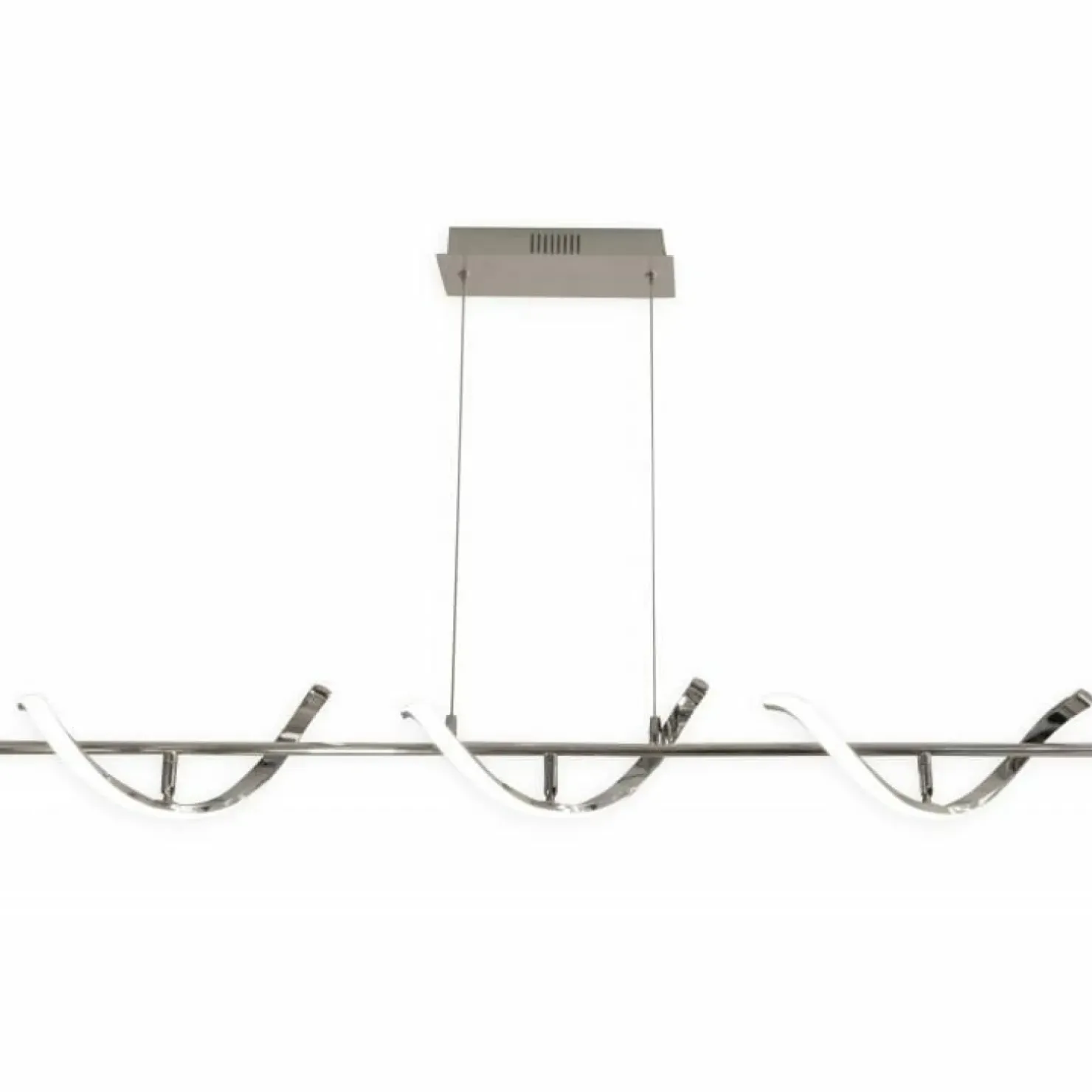Clearance Sklep Kaja Ledowa, owana lampa wisząca ABR-LAZZA-30W SPIRALI | Kaja chrom