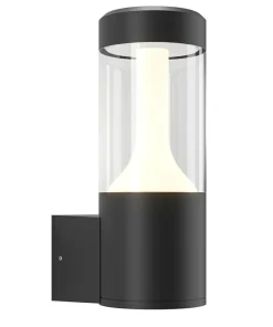 Ledowa, czarna lampa ścienna na elewację O590WL-L8B4K z serii KOLN*Sklep Kaja Flash Sale