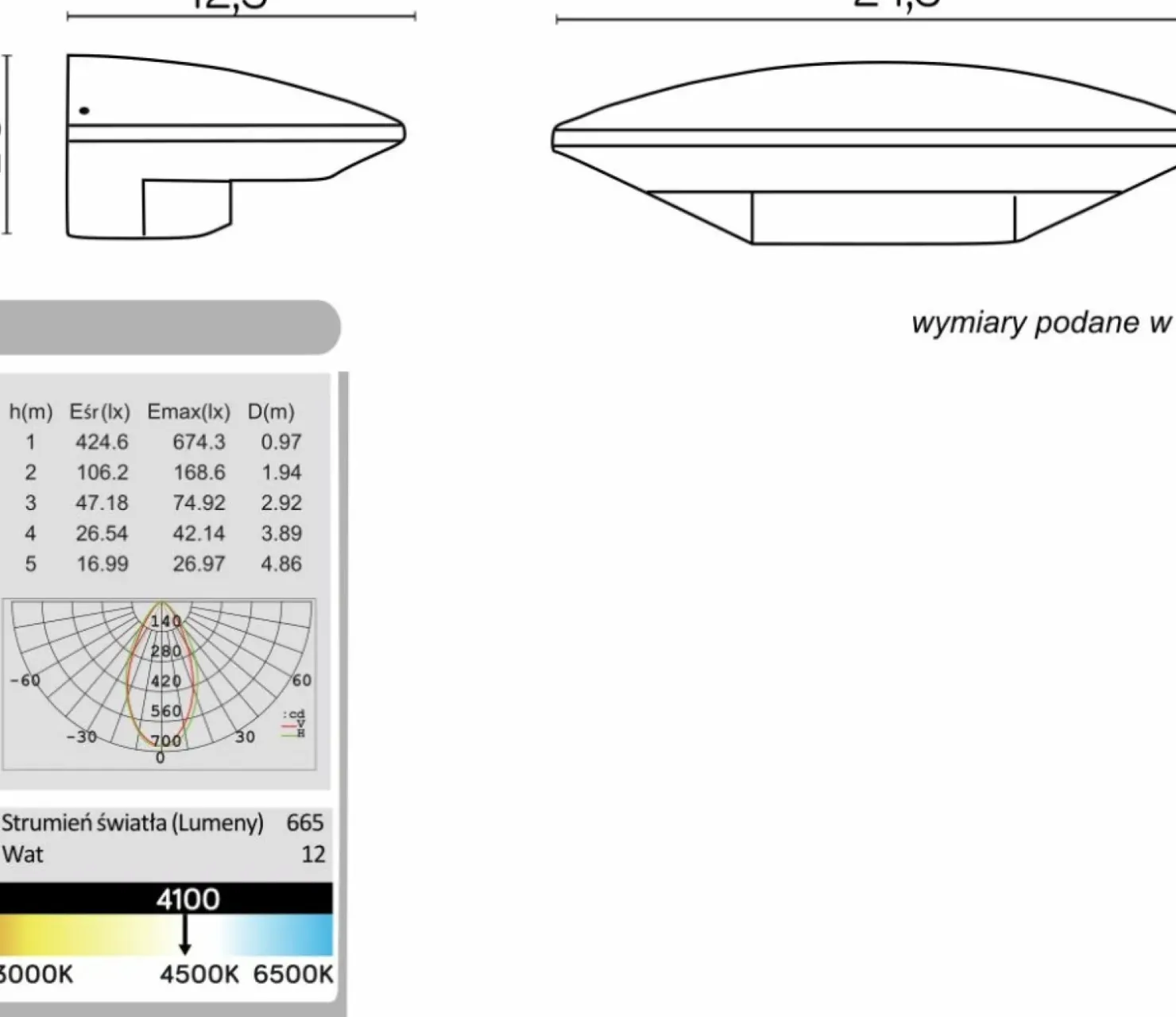Ledowa lampa ścienna, ciepła barwa światła 91303-LED z serii UFO | Kaja Oświetle*Sklep Kaja Cheap