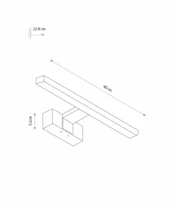 Ledowa lampa ścienna nad lustro 40cm 4000K 10680 CEZANNE LED | Kaja*Sklep Kaja Online