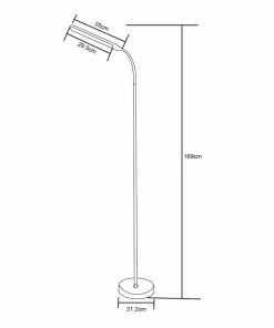 Ledowa lampa stojąca, zmienna barwa ZM SM-605-BL PODŁOGOWA | Kaja*Sklep Kaja Outlet