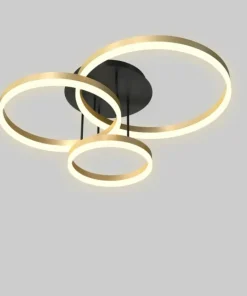 Ledowa lampa sufitowa ze złotymi kołami WF 9049-401 PERPIGNON | Kaja*Sklep Kaja Outlet