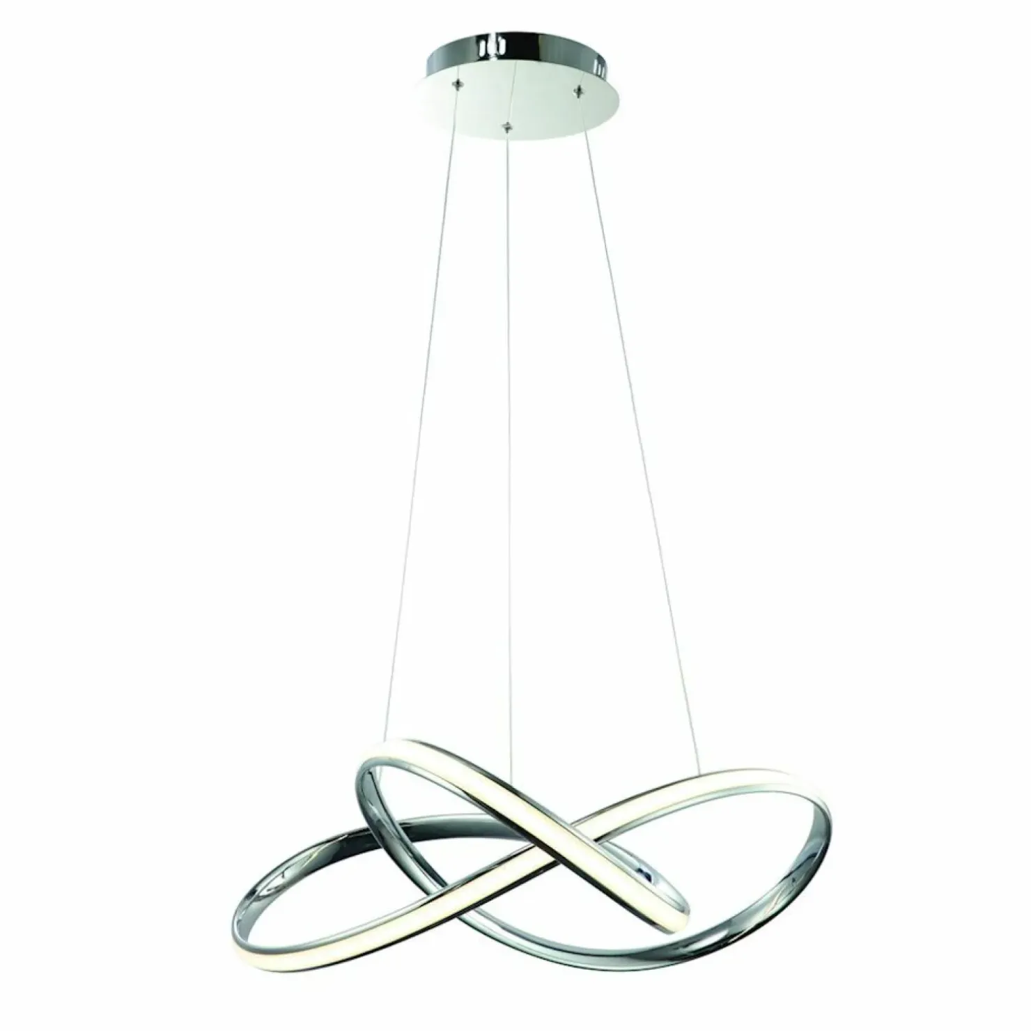 Store Sklep Kaja Ledowa lampa wisząca chromowany zawijas ML3806 CAPPIO | Kaja