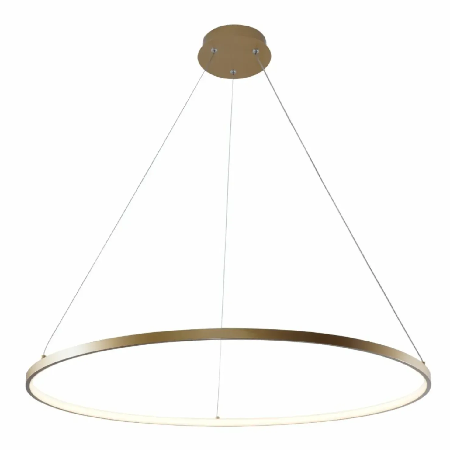 Best Sklep Kaja Ledowa lampa wisząca, okrąg do salonu ⌀80cm 2023201-GD80 BRENO | Kaja