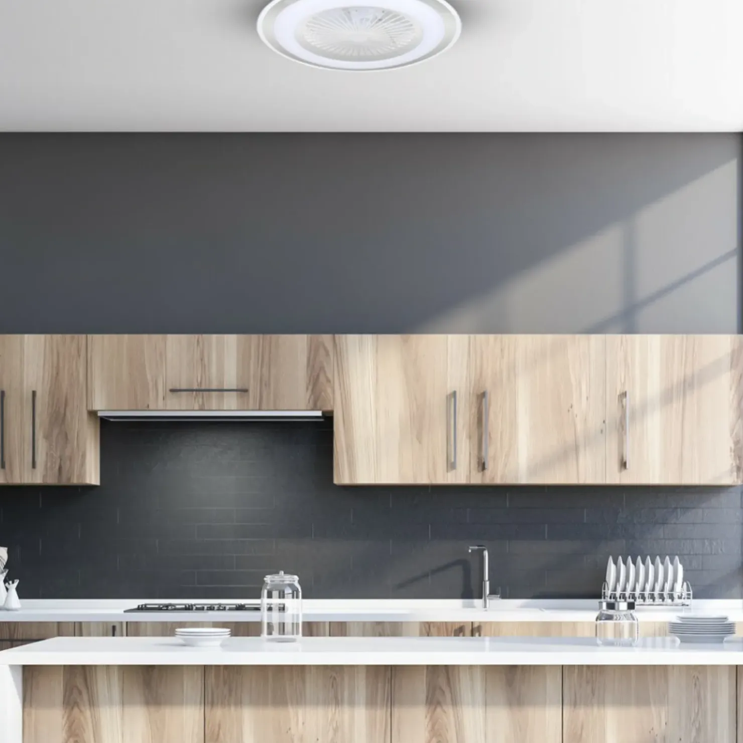 Ledowa lampa z wentylatorem ML8503 ZONDA Z WENTYLATOREM | Kaja*Sklep Kaja New