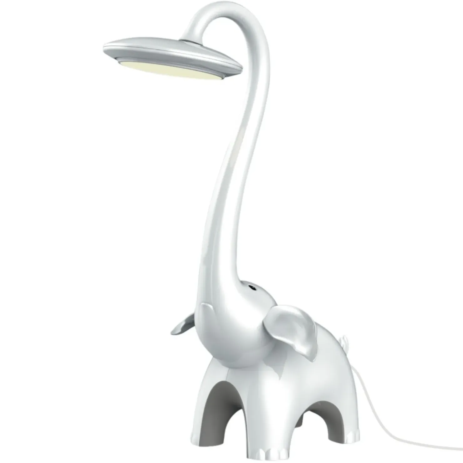 Ledowa lampka biurkowa dla dzieci K-BL1603 BIAŁY SŁONIK | Kaja*Sklep Kaja Discount