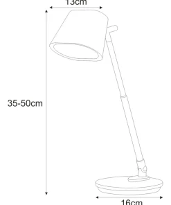 Ledowa lampka biurkowa w kolorze grafitu K-BL1527 GRAFIT z serii BOLEK*Sklep Kaja New