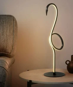 Ledowa lampka stołowa, flaming FLAMINGO-TL-BLK z serii FLAMINGO*Sklep Kaja Sale