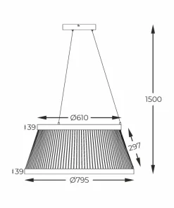 Cheap Sklep Kaja Ledowa, nowoczesna lampa wisząca MD3328-2M-3BT BALU | Kaja Oświetlenie