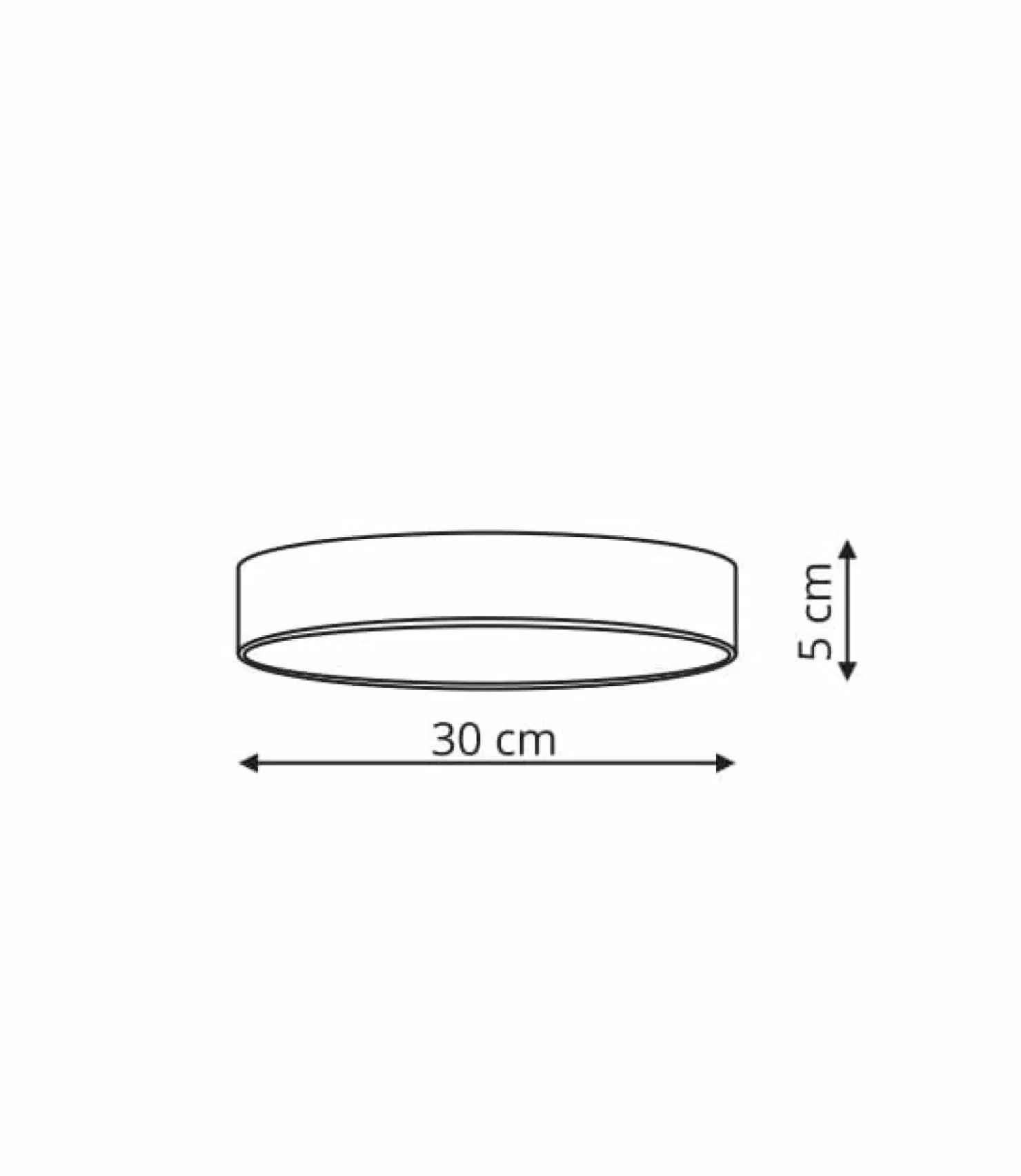 Ledowa, okrągła lampa sufitowa LP-433/1C S BK RAPIDO | Kaja*Sklep Kaja Shop