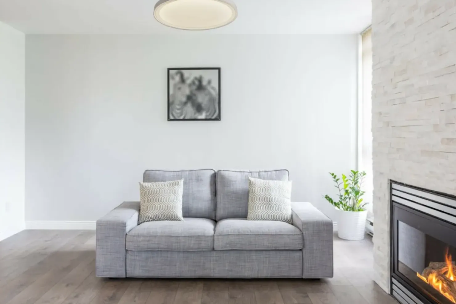 Ledowa, okrągła lampa sufitowa do łazienki LP-550/1C S 4WH – VEGAS*Sklep Kaja Store