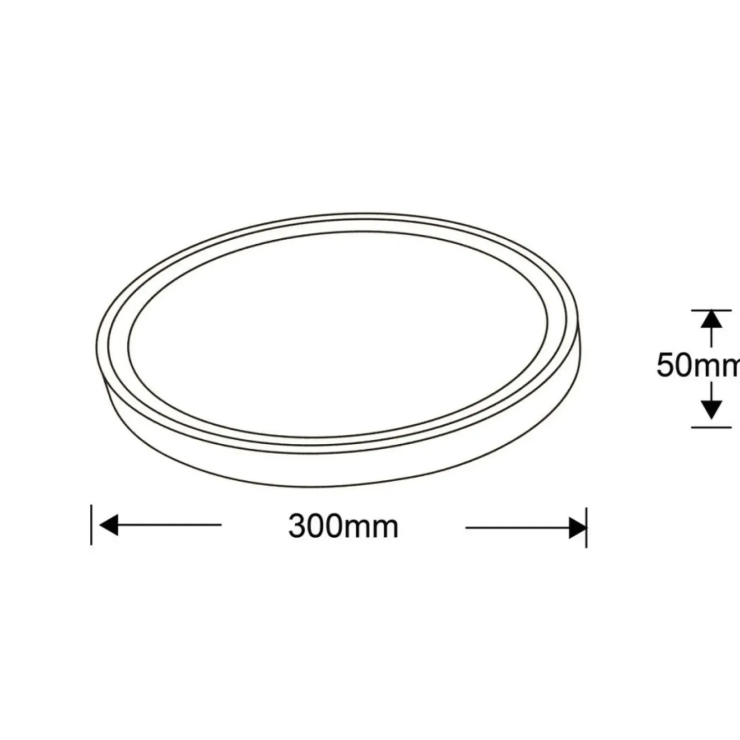 Ledowa, okrągła lampa sufitowa do łazienki LP-550/1C S 4WH – VEGAS*Sklep Kaja Store