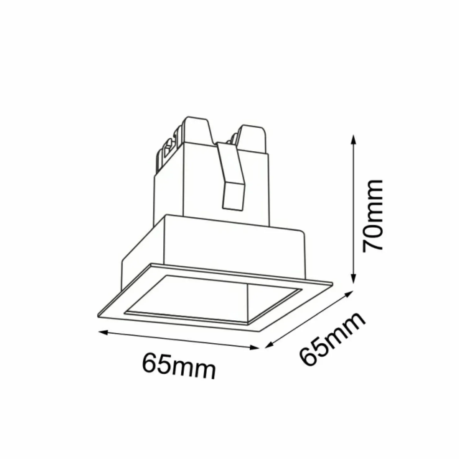 Ledowa oprawa wpustowa oczko LED 2W 3000K ANT 3038 A-GLARE | Kaja*Sklep Kaja Sale