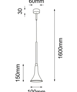 Clearance Sklep Kaja Ledowa, pojedyncza lampa wisząca łezka ANT 7940 KANZAKI | Kaja