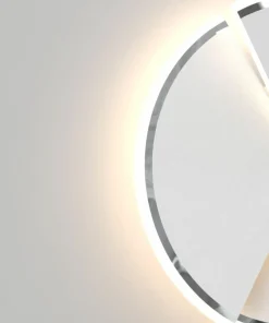 Ledowa, srebrna, okrągła lampa ścienna WF 9036-108L TRAPANI | Kaja*Sklep Kaja Cheap