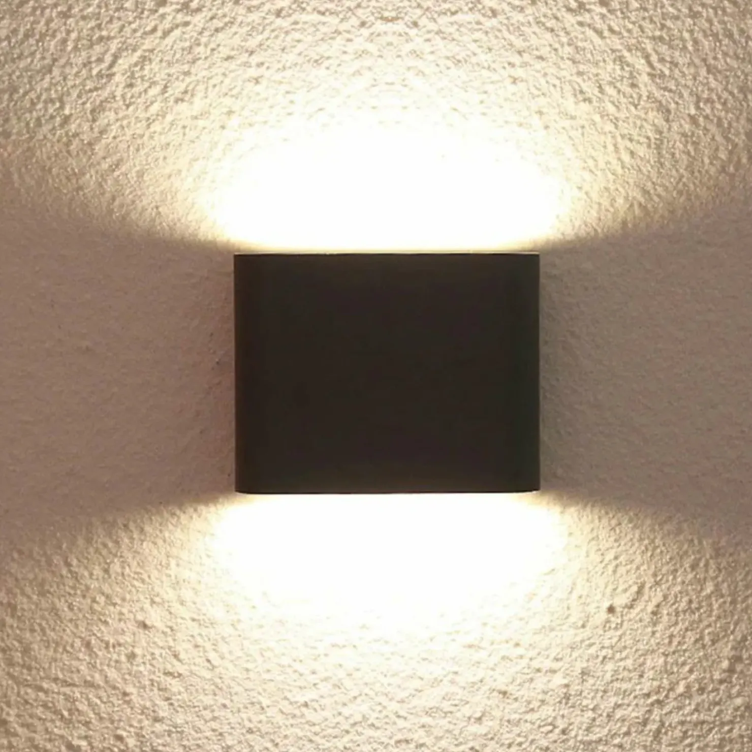 Ledowy kinkiet elewacyjny, geometryczny LP-1556/1W WH z serii SAP*Sklep Kaja Cheap
