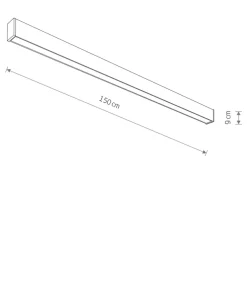 Ledowy plafon nad wejścia 150cm 3000K 11362 OUTLINE LED | Kaja*Sklep Kaja Hot