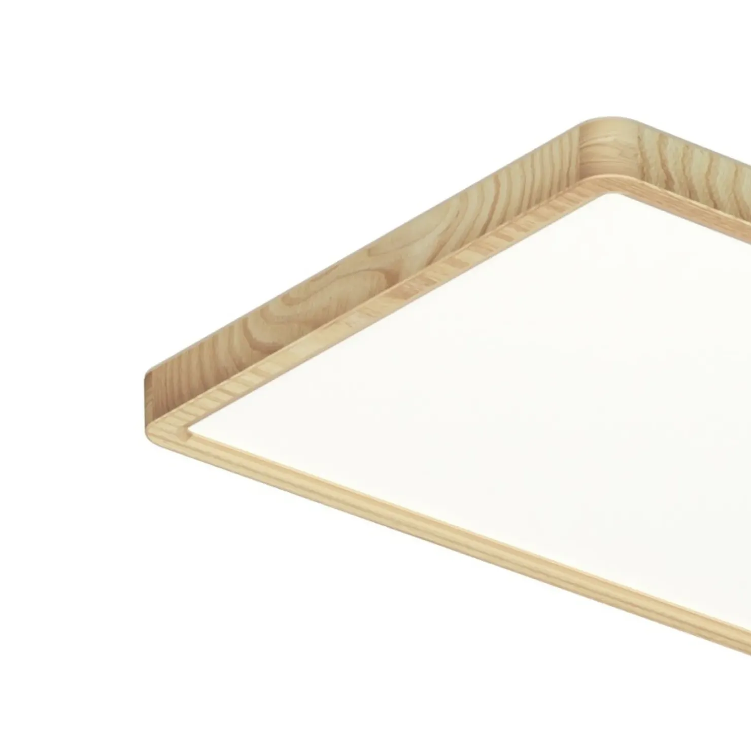 Ledowy plafon sufitowy, drewno PLF-63827-600L-36W-WO z serii OLBIS*Sklep Kaja Cheap