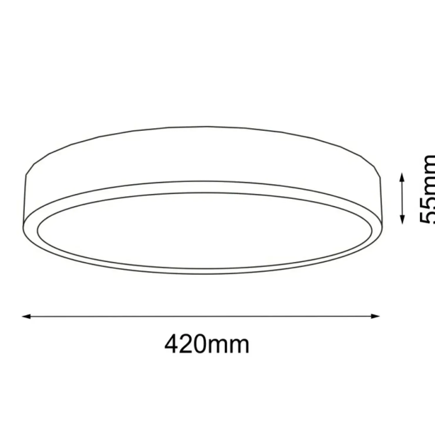 Ledowy plafon w białym kolorze ⌀42cm 3000K ANT 7173 NOMI | Kaja*Sklep Kaja New