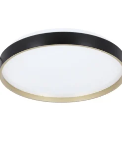 Ledowy plafon z czarną obręczą, do korytarza 13-11299 z serii FLORIDA*Sklep Kaja Shop