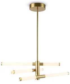 Outlet Sklep Kaja Ledowy żyrandol z obrotowymi ramionami MOD106PL-L28G3K z serii AXIS złoty