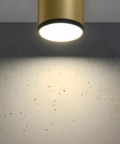 Ledowy, złoto-czarny spot do salonu 2275956 TUBA | Kaja Oświetlenie*Sklep Kaja Hot