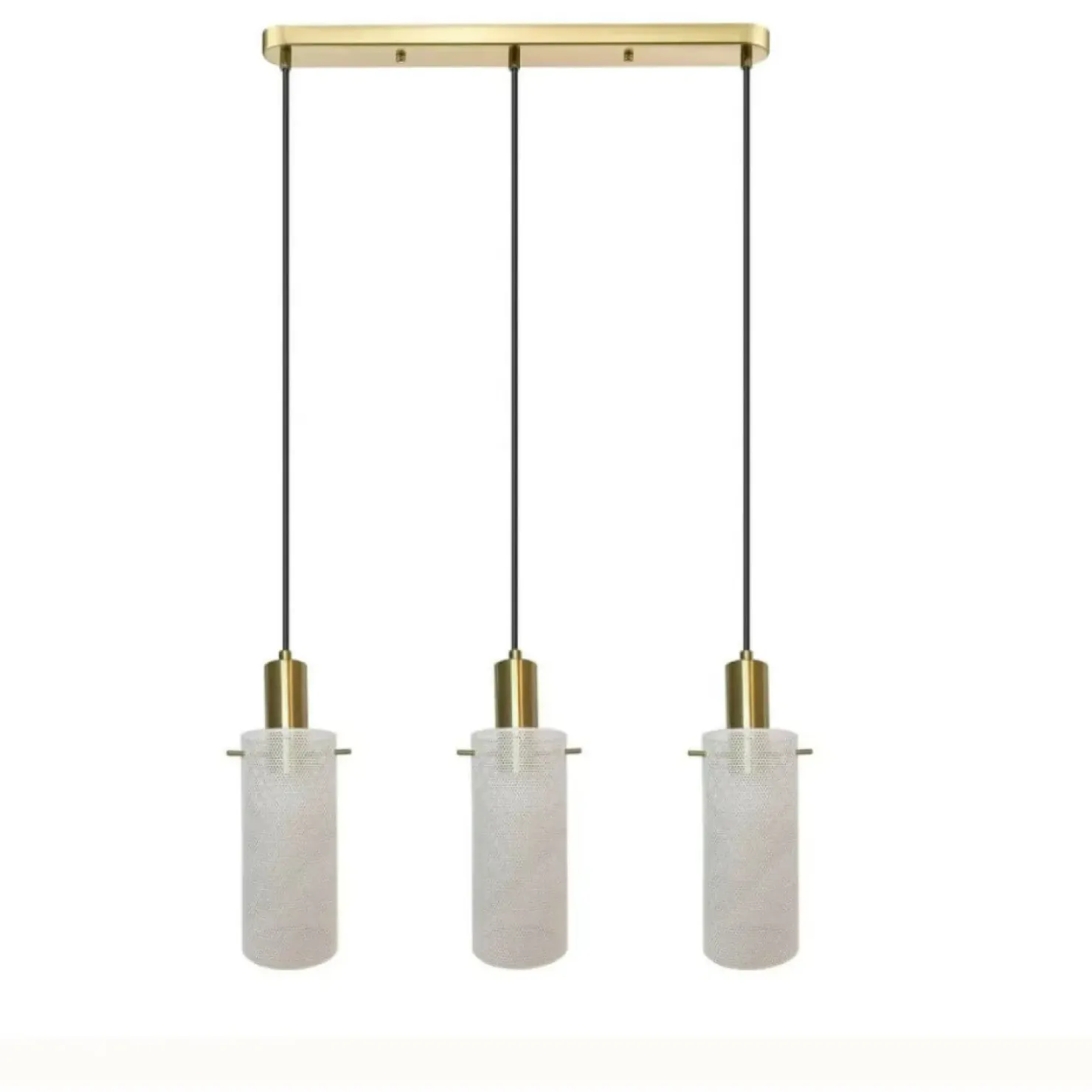 Best Sklep Kaja Liniowa lampa wisząca nad stół w kuchni LP-945/3L WH TIRANA | Kaja