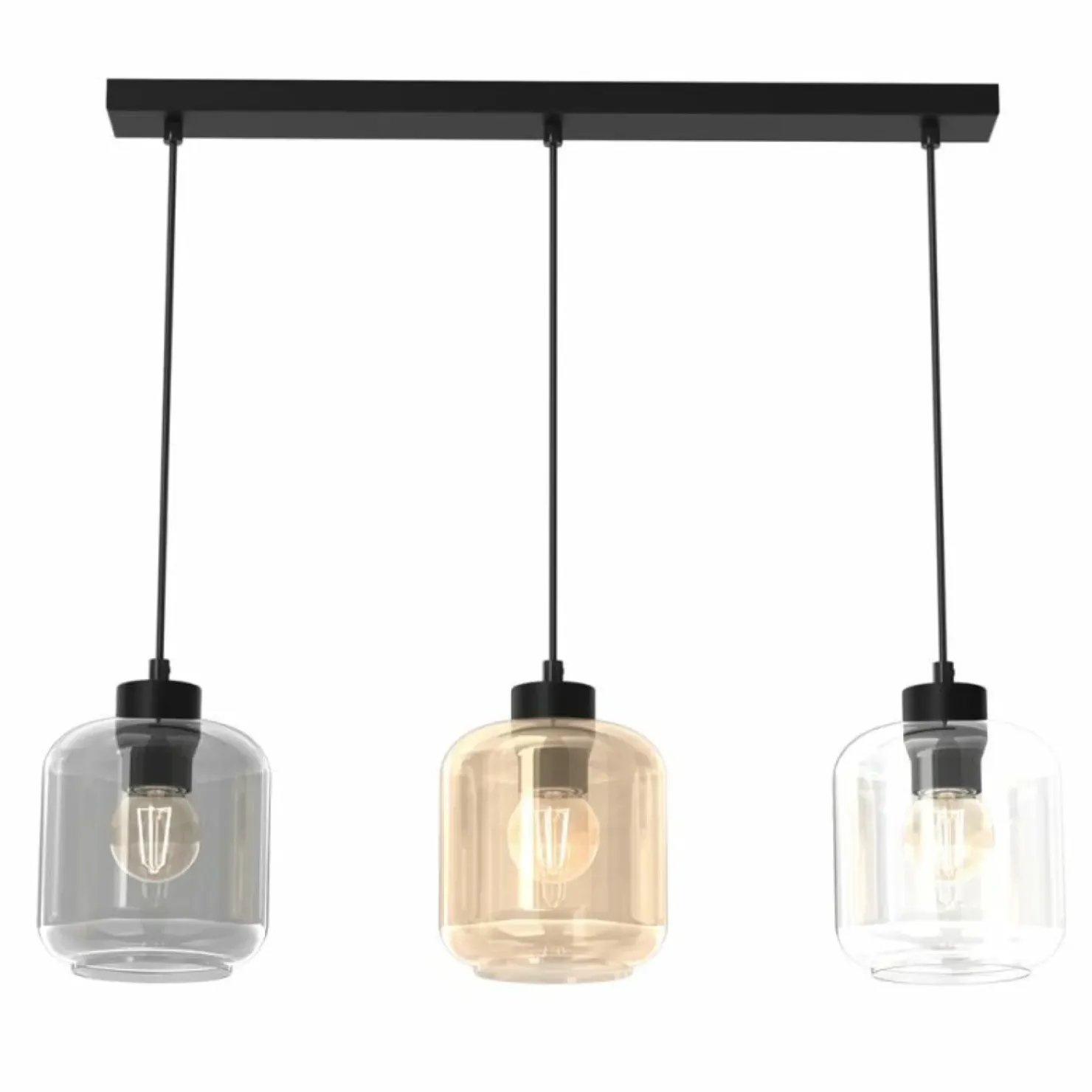 Cheap Sklep Kaja Liniowa lampa wisząca z kolorowymi kloszami MLP8368 SOMBRA | Kaja