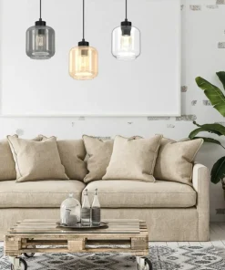 Cheap Sklep Kaja Liniowa lampa wisząca z kolorowymi kloszami MLP8368 SOMBRA | Kaja