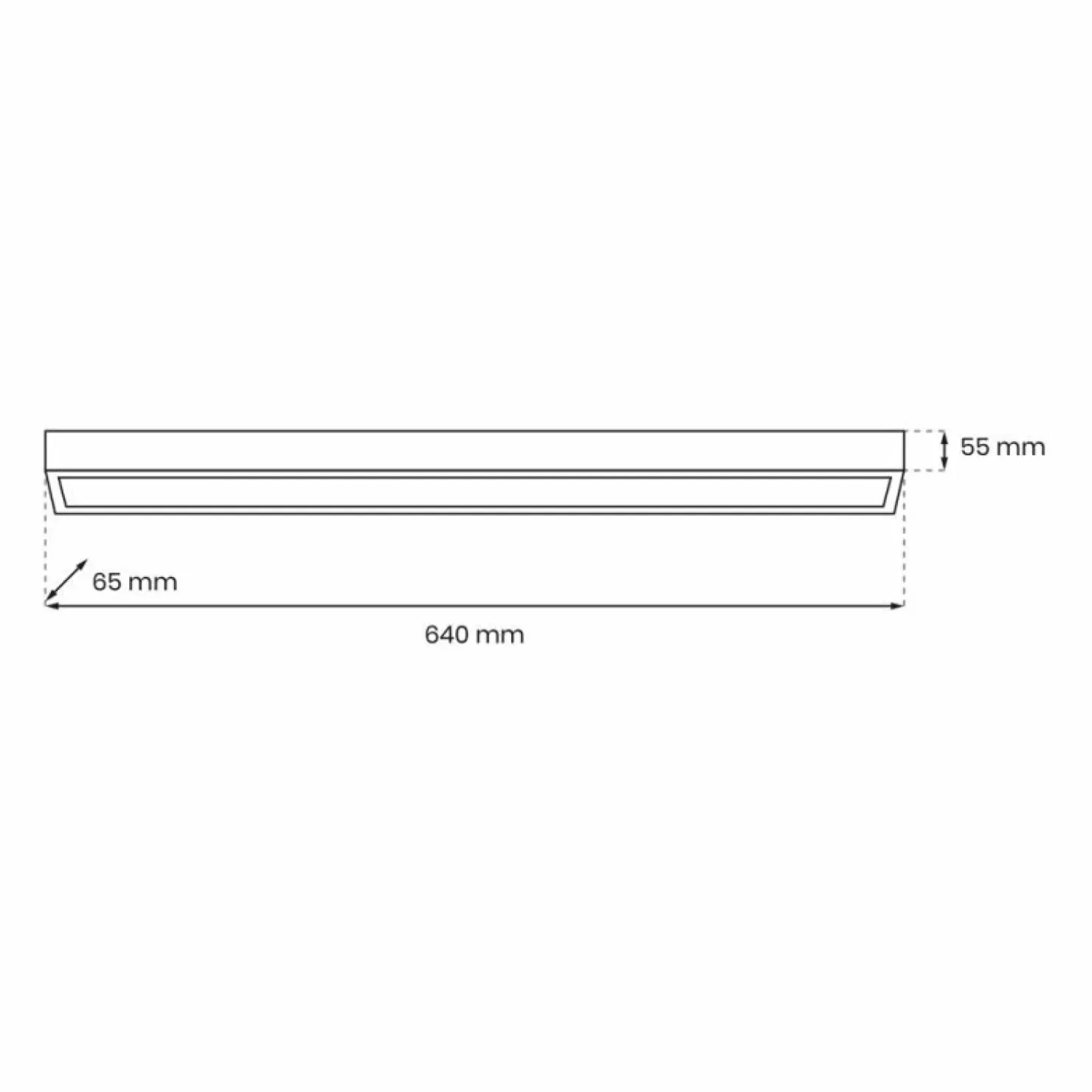 Shop Sklep Kaja Liniowa, techniczna lampa sufitowa 64cm MLP8909 LUNGO | Kaja