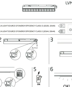 Liniowy spot do szyny magnetycznej 1F 10643 LVM FOCUS LED | Kaja*Sklep Kaja Outlet